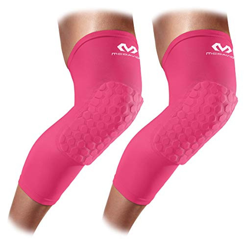 Knee Compression Sleeves- MCDAVID Hex Knee Pads Compression Leg Sleeve for Basketball- Volleyball- Weightlifting- and More - Pair of Sleeves
