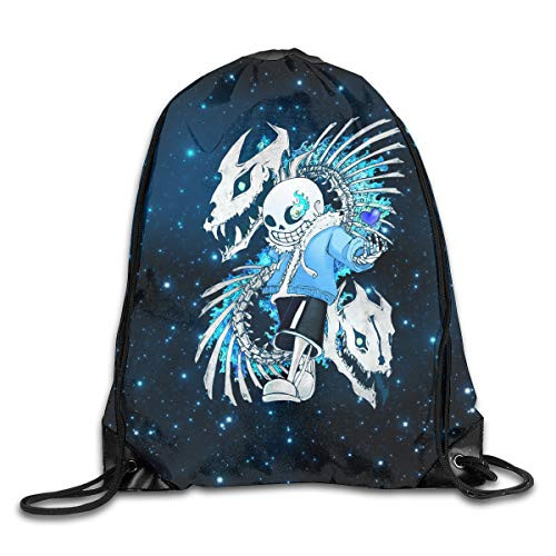 CAOI UUC Undertale Sans Get Dunked On Gym Drawstring Backpack Bags