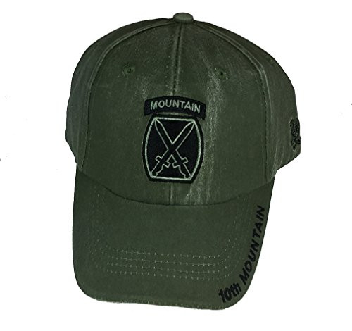 EC US Army 10TH Mountain Division Mount Direct Embroidered Hat - Color - Veteran Owned Business