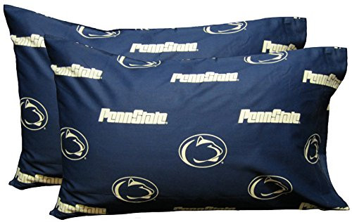 College Covers Penn State Nittany Lions Pillowcase Pair - King - Solid -Includes 2 Pillowcases-