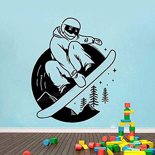 Snowboard Wall Sticker Winter Sports Extreme Sports Motivation Chart Wall Decal Decorative Art Vinyl Sticker Healthy Room 52X42Cm Snowboard Wall Sticker Winter Sports Extreme Sports Motivation Chart Wall Decal Decorative Art Vinyl Sticker Healthy Room 52X42Cm