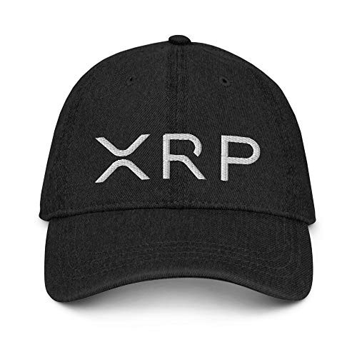 Hogue WS LLC Ripple Hat -Embroidered Denim Cap- XRP Crypto