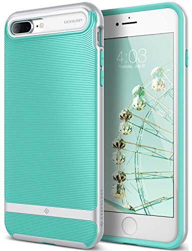 Caseology Wavelength for iPhone 8 Plus Case (2017) / iPhone 7 Plus Case (2016) - Stylish Grip Design - Mint Green