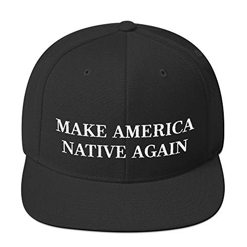 Make America Native Again Hat -Snapback Cap- Black