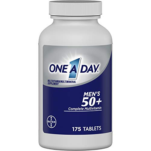 One A Day Mens 50Plus Multivitamins- Supplement with Vitamin A- Vitamin C- Vitamin D- Vitamin E and Zinc for Immune Health Support*- Calcium  and  more- 175 count