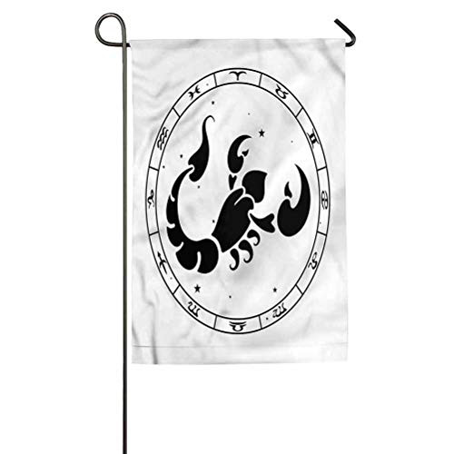 ParadiseDecor Zodiac Scorpio Durable and Stylish Flag Weather Resistant | Decorative Lawn Flag Chart Animal 12inch W x 18inch L