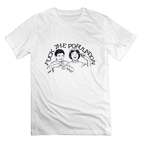 SusieLBehan Fuck The Population Logo Breathable Design Tee-Men's T-Shirt-White-Medium SusieLBehan Fuck The Population Logo Breathable Design Tee-Men's T-Shirt-White-Medium