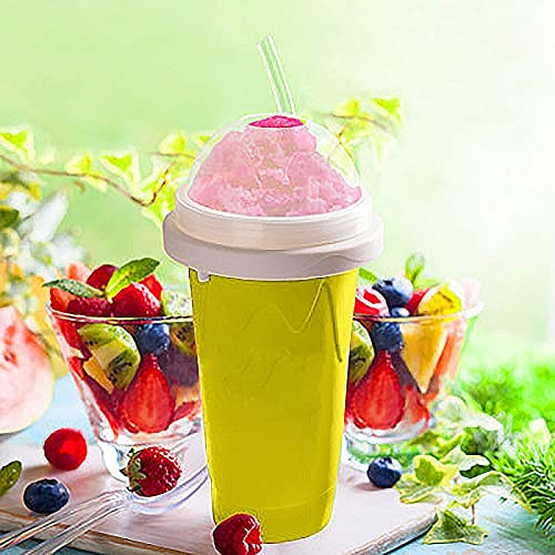 TIK TOK Slushie Maker Cup- Slushy Cup Maker Squeezeable- DIY Slushy Maker Ice Cup- Magic Quick Frozen Smoothies Cup- Homemade Milk Shake Ice Cream Maker DIY it for Children and Family -Green- TIK TOK Slushie Maker Cup- Slushy Cup Maker Squeezeable- DIY Slushy Maker Ice Cup- Magic Quick Frozen Smoothies Cup- Homemade Milk Shake Ice Cream Maker DIY it for Children and Family -Green-