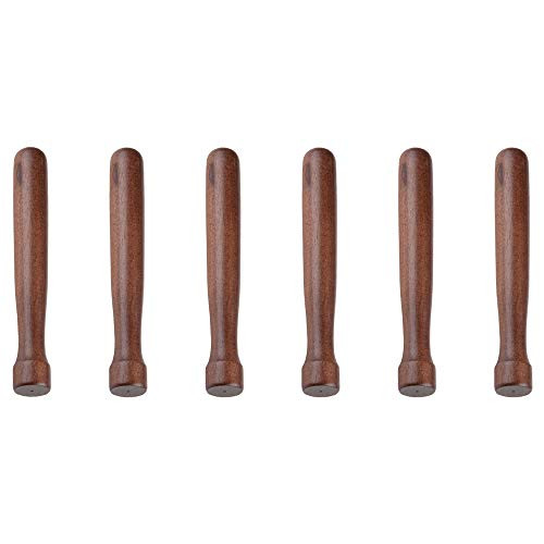 `-6 Pack- Wooden Bar Muddler- 8-Inch Hardwood Mojito Muddler with Flat Head- Cocktail Drink Muddlers