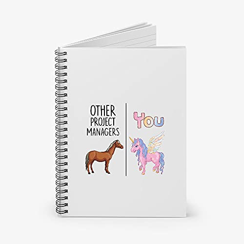 Project Manager Others Vs You Unicorn Spiral Notebook - Ruled Line