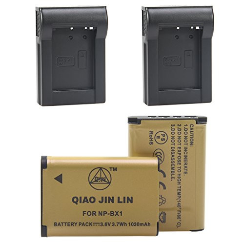 QiaoJL 2X Replacement Battery Pack Sony NP-BX1 The X-Series?LCD Screen Charger not Included?