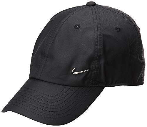 Nike Unisex Adult OneSize Swoosh H86- Black/Metallic Silver- One Size