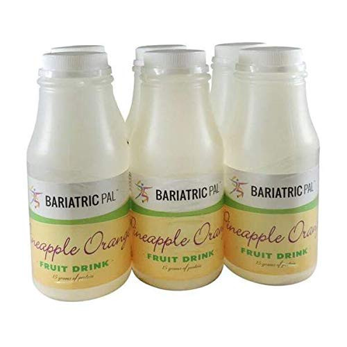 BariatricPal Ready to Shake Instant 15g Protein Fruit Drink - Pineapple Orange -6-Pack-