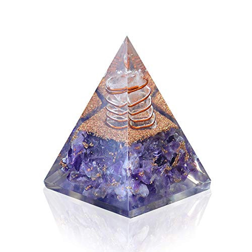 Orgone Pyramid  Yoga Pyramid Orgone Energy Generator  Nubian Orgonite Pyramid for Chakra Balance  Emf Protection Psychic Intuition Booster Anxiety Relief