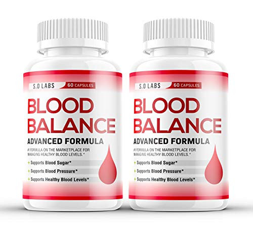 `-2 Pack- Blood Balance Advanced Formula Pills- Blood Balance Advance Boost Capsules - Sugar Balance Supplement for High Blood Pressure - Natural Pressure Monitor for Nutrition -120 Capsules- `-2 Pack- Blood Balance Advanced Formula Pills- Blood Balance Advance Boost Capsules - Sugar Balance Supplement for High Blood Pressure - Natural Pressure Monitor for Nutrition -120 Capsules-