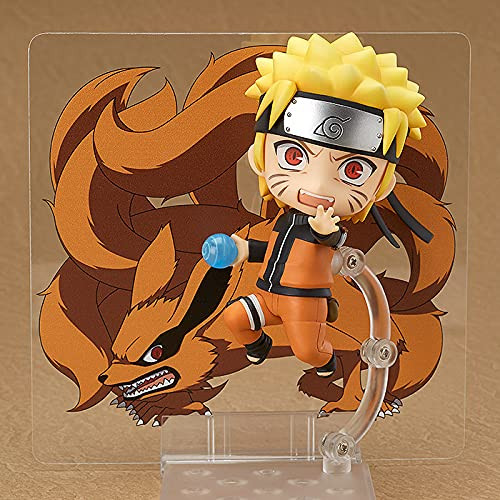 Naruto Shippuden Uzumaki Naruto Q Version Nendoroid Action Figures with Accessories Movable Anime Figures Statue Toy Cartoon Game Character Model Desktop Decorations Ornaments
