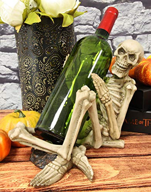 Ebros Gift Large Day of The Dead Grinning Horny Skeleton Humping Wine Bottle Holder Statue 10.25inch Long As Halloween Macabre Ossuary Accent Decor Skulls and Skeletons Collection Ebros Gift Large Day of The Dead Grinning Horny Skeleton Humping Wine Bottle Holder Statue 10.25inch Long As Halloween Macabre Ossuary Accent Decor Skulls and Skeletons Collection
