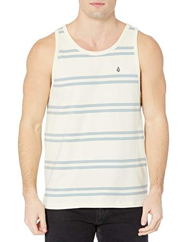 Volcom Men's Yewbisu Tank Top- White Flash- Medium
