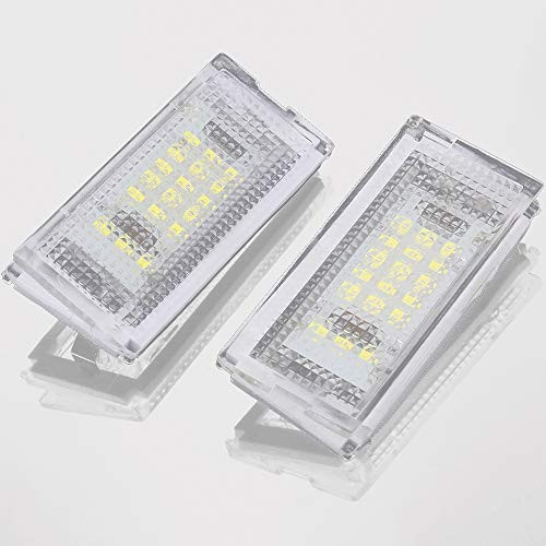 BOOMBOOST 2PCS 12V Car LED License Plate Lights for BMW Mini Cooper S R50 R52 R53 Accessories SMD LED Number Plate Lamp