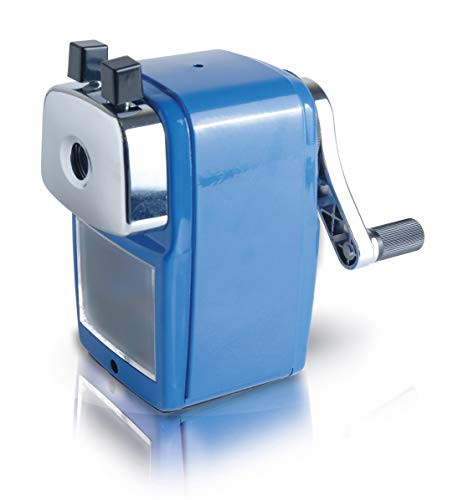 Helix Metal Desktop Sharpener for Standard and Jumbo Pencils -Assorted Colours-