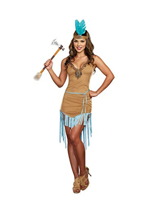 Dreamgirl Women's Native Princess Costume- Tan- Small Dreamgirl Women's Native Princess Costume- Tan- Small
