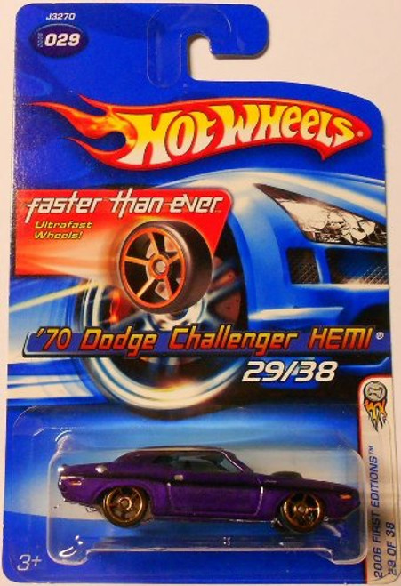 2006 First Editions -29 1970 Dodge Challenger HEMI Purple PR-5 Wheels 2006-29 Collectible Collector Car Mattel Hot Wheels 2006 First Editions -29 1970 Dodge Challenger HEMI Purple PR-5 Wheels 2006-29 Collectible Collector Car Mattel Hot Wheels