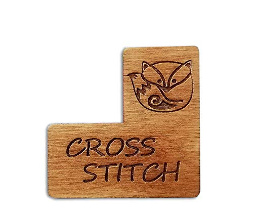 Cross stitch Pattern Helper Needle minder 2 in 1 Cross stitch magnet Embroidery Pattern Keeper Woodandcat chart marker