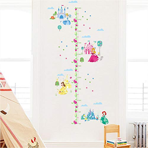 Fangminglei Cartoon Princess Castle Growth Chart Wall Stickers Kids Room Mural Art Home Decals Height Measure Girls Gift 30X90Cm Fangminglei Cartoon Princess Castle Growth Chart Wall Stickers Kids Room Mural Art Home Decals Height Measure Girls Gift 30X90Cm