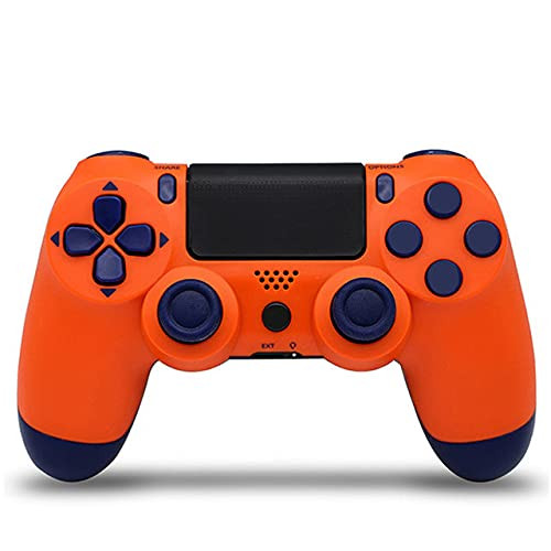 Bluetooth Wireless Gamepad Controller for PS4 Console Control Joystick Controller for PS4 Console -Orange-