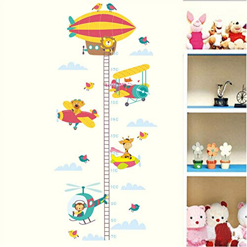 Fangminglei Cute Giraffe Monkey Lion Airplane Growth Chart Wall Stickers for Kids Rooms Home Decor Cartoon Animal Height Measure Wall Decals 30X90Cm Fangminglei Cute Giraffe Monkey Lion Airplane Growth Chart Wall Stickers for Kids Rooms Home Decor Cartoon Animal Height Measure Wall Decals 30X90Cm