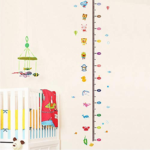Fangminglei Animals Growth Chart Cartoon Height Measurement Wall Sticker for Kids Rooms Kindergarten Decoration Wall Decals Fangminglei Animals Growth Chart Cartoon Height Measurement Wall Sticker for Kids Rooms Kindergarten Decoration Wall Decals