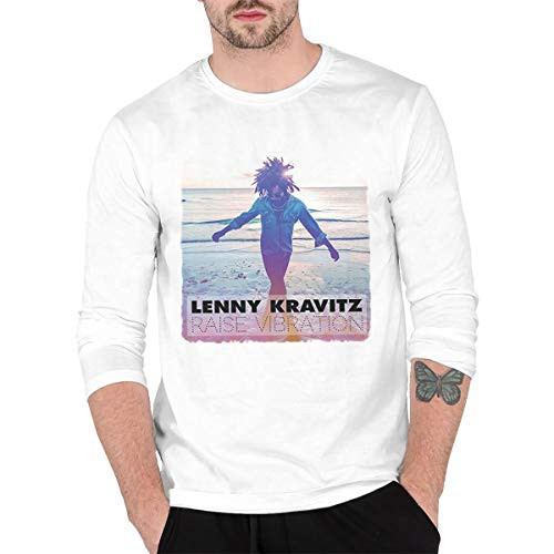Silence Lenny Kravitz Raise Vibration Men's Long Sleeves Shirts L White
