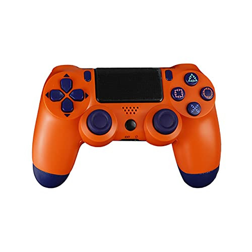 for PS4 Controller Bluetooth Vibration Gamepad for PS4 Wireless Joystick for PS4 Games Console -Orange-