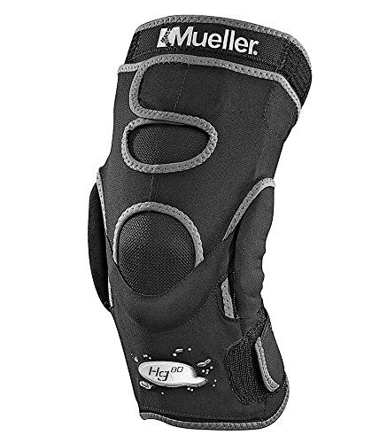 MUELLER - 81329424 Mueller Hg80 Hinged Knee Brace- Exceptionally Comfortable Fabric with Maximum Medial-Lateral Support to Help Protect Weak or Injured Knees- Large