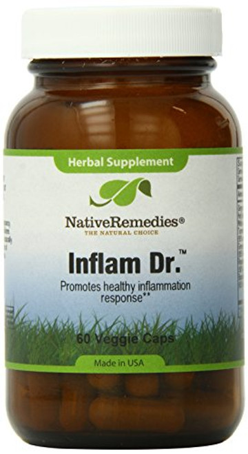 Native Remedies Inflam Dr. - All Natural Herbal Supplement Promotes Healthy Inflammation Response - Helps Fight Oxidative Stress to Cells - 60 Veggie Caps Native Remedies Inflam Dr. - All Natural Herbal Supplement Promotes Healthy Inflammation Response - Helps Fight Oxidative Stress to Cells - 60 Veggie Caps