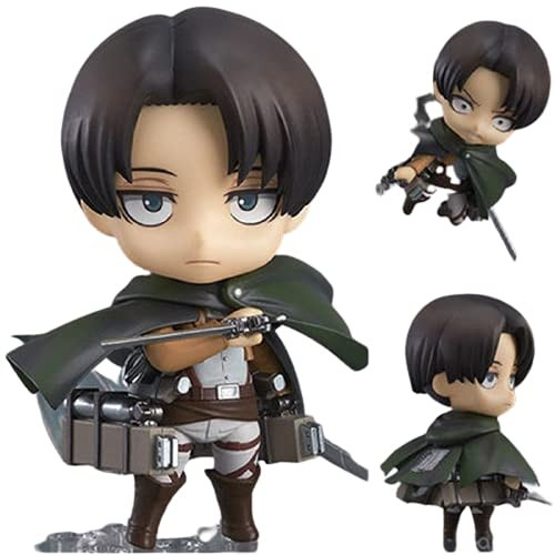 Attack On Titan Levi·Ackerman Q Version Nendoroid Face Movable Figure 10cm Boxed PVC Anime Cartoon Game Character Model Statue Figure Toy Collectibles Decorations Gifts Favorite Attack On Titan Levi·Ackerman Q Version Nendoroid Face Movable Figure 10cm Boxed PVC Anime Cartoon Game Character Model Statue Figure Toy Collectibles Decorations Gifts Favorite