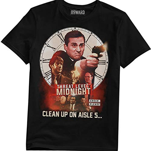 Threat Level Midnight T Shirt T-Shirt -Black-2XL-