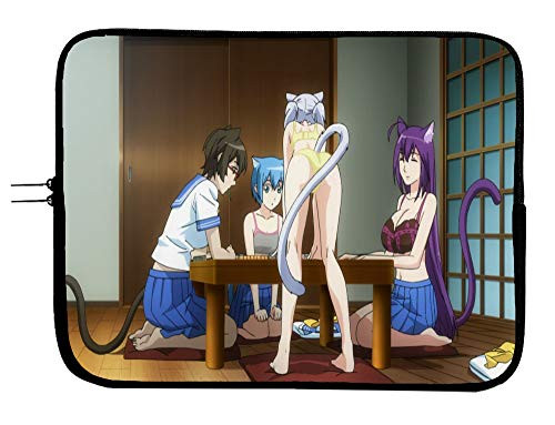 Anime Cat Planet Cuties Laptop Sleeve Bag 15 Inch Notebook Case Mousepad Surface Stylish Anime Computer Bag Laptop Sleeve Tablet Laptop/Tablet Water Repellent Neoprene Cushioned Case