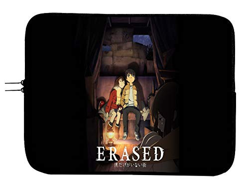 Erased Anime Laptop Sleeve Bag 15 Inch Laptop Case Mousepad Surface Anime Computer Bag Laptop/Tablet Water Repellent Neoprene Case
