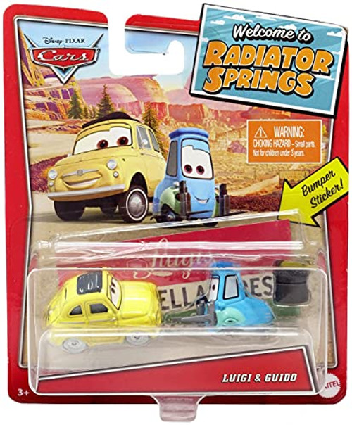 Pixar Disney Cars Luigi  and  Guido- Welcome to Radiator Springs