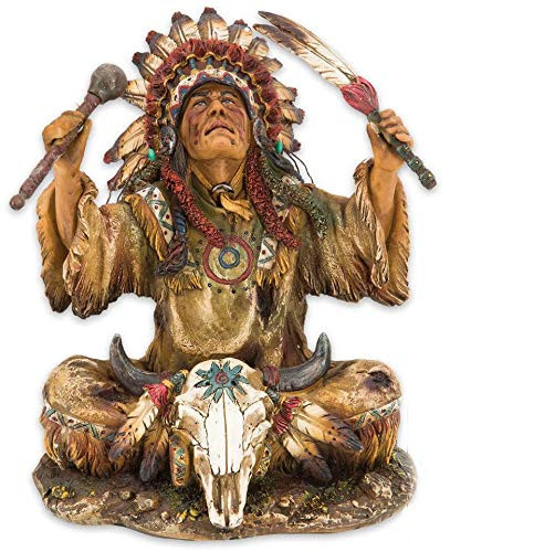 United Cutlery Native American Chief Resin Sculpture