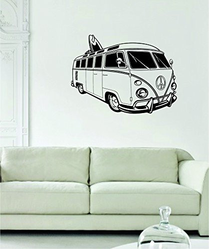 VW Mini Bus Volkswagen Surfer Car Decal Sticker Wall Vinyl Art