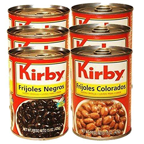 Kirby Cuban Style Red and Black Beans Combo Pack. 6 cans- 15 oz each