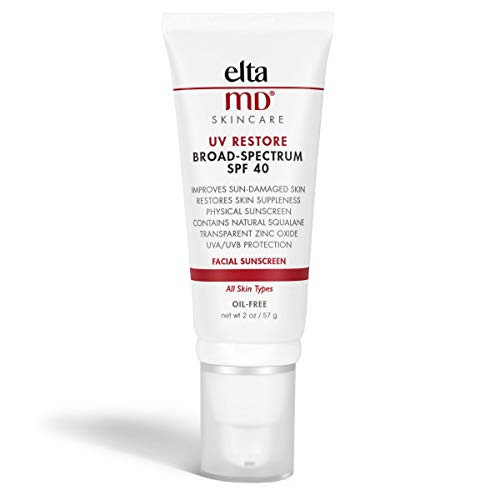 EltaMD UV Restore Anti Aging Face Moisturizer For Women Broad-Spectrum SPF 40- Face Sunscreen- Anti Aging Moisturizer to Improve Sun Damaged Skin- Oil Free- Fragrance Free- Non Greasy-2 fl. oz.