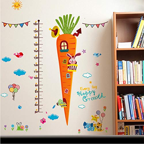 Fangminglei Cartoon Carrot Animals Wall Stickers for Kids Room Kindergarten Decoration Height Measure Growth Chart Wall Decals 60X90Cm Fangminglei Cartoon Carrot Animals Wall Stickers for Kids Room Kindergarten Decoration Height Measure Growth Chart Wall Decals 60X90Cm
