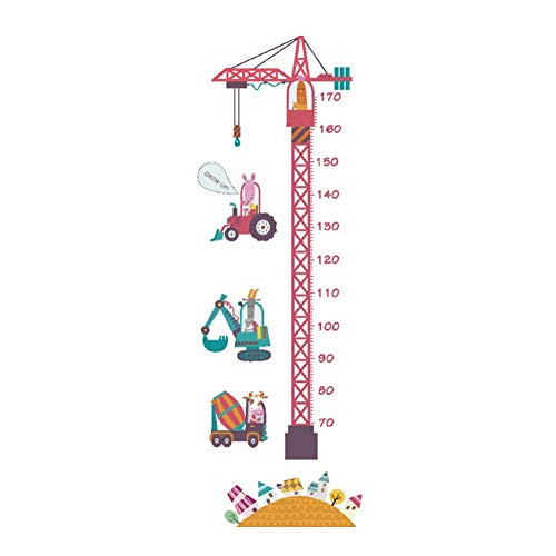 Fangminglei Cartoon Engineering Vehicle Height Chart Measurement Wall Stickers Children's Room Bedroom Kindergarten Environmental Art Applique Mural 30X90Cm Two Fangminglei Cartoon Engineering Vehicle Height Chart Measurement Wall Stickers Children's Room Bedroom Kindergarten Environmental Art Applique Mural 30X90Cm Two