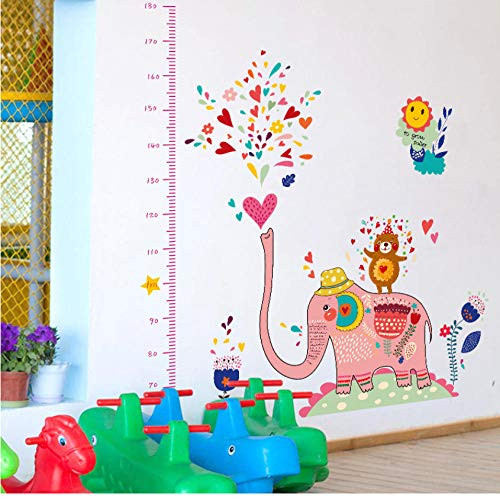 Fangminglei DIY Cartoon Elephant Measuring Height Chart Regular Wall Sticker Animal Tree Nursery Kids Room Decal Poster 60X90Cm Fangminglei DIY Cartoon Elephant Measuring Height Chart Regular Wall Sticker Animal Tree Nursery Kids Room Decal Poster 60X90Cm