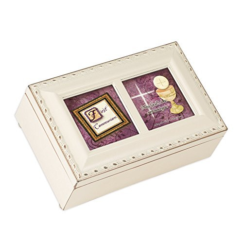 Cottage Garden First Communion God's Love Surround You Matte Ivory Jewelry Music Box Plays Ave Maria Cottage Garden First Communion God's Love Surround You Matte Ivory Jewelry Music Box Plays Ave Maria