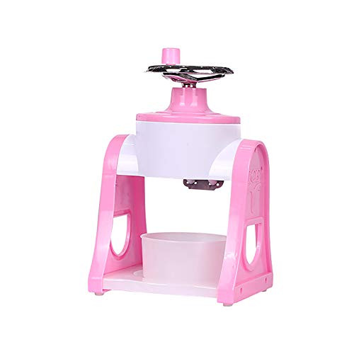 EG Ice Shaver Machine Electric Snow Cone Maker Stainless Steel Shaved Ice Machine-Portable Hand Crank Manual Ice Shaver Crusher Shredding Snow Cone Maker Machine -B-