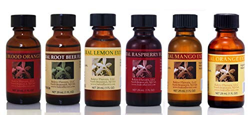 Bakto Flavors Natural Flavors Soda Stream Collection Version 2 - 6 -1 FL OZ- Bottles - Blood Orange- Root Beer- Lemon- Orange- Raspberry- Mango
